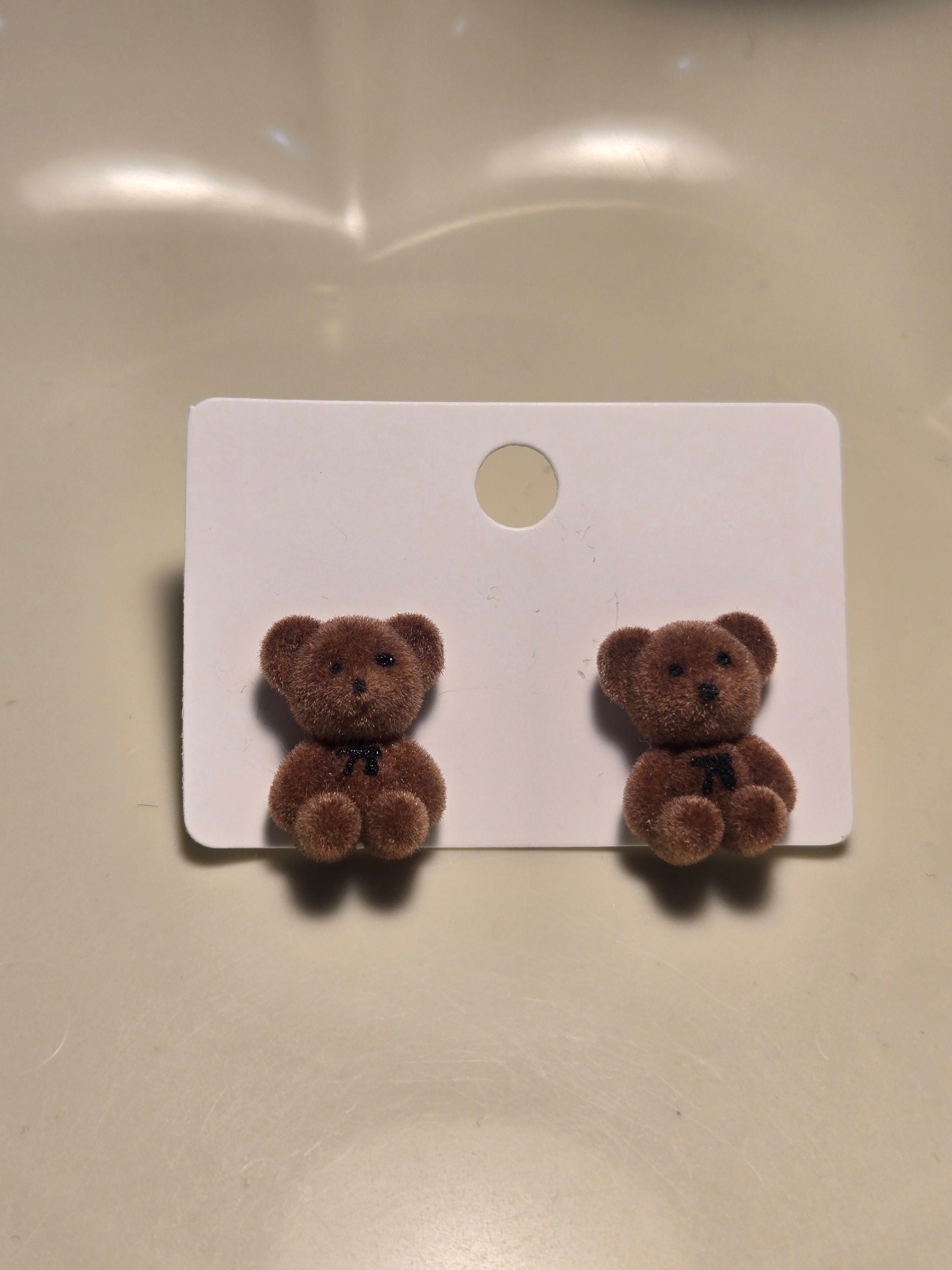Teddy Bear Earring Stud