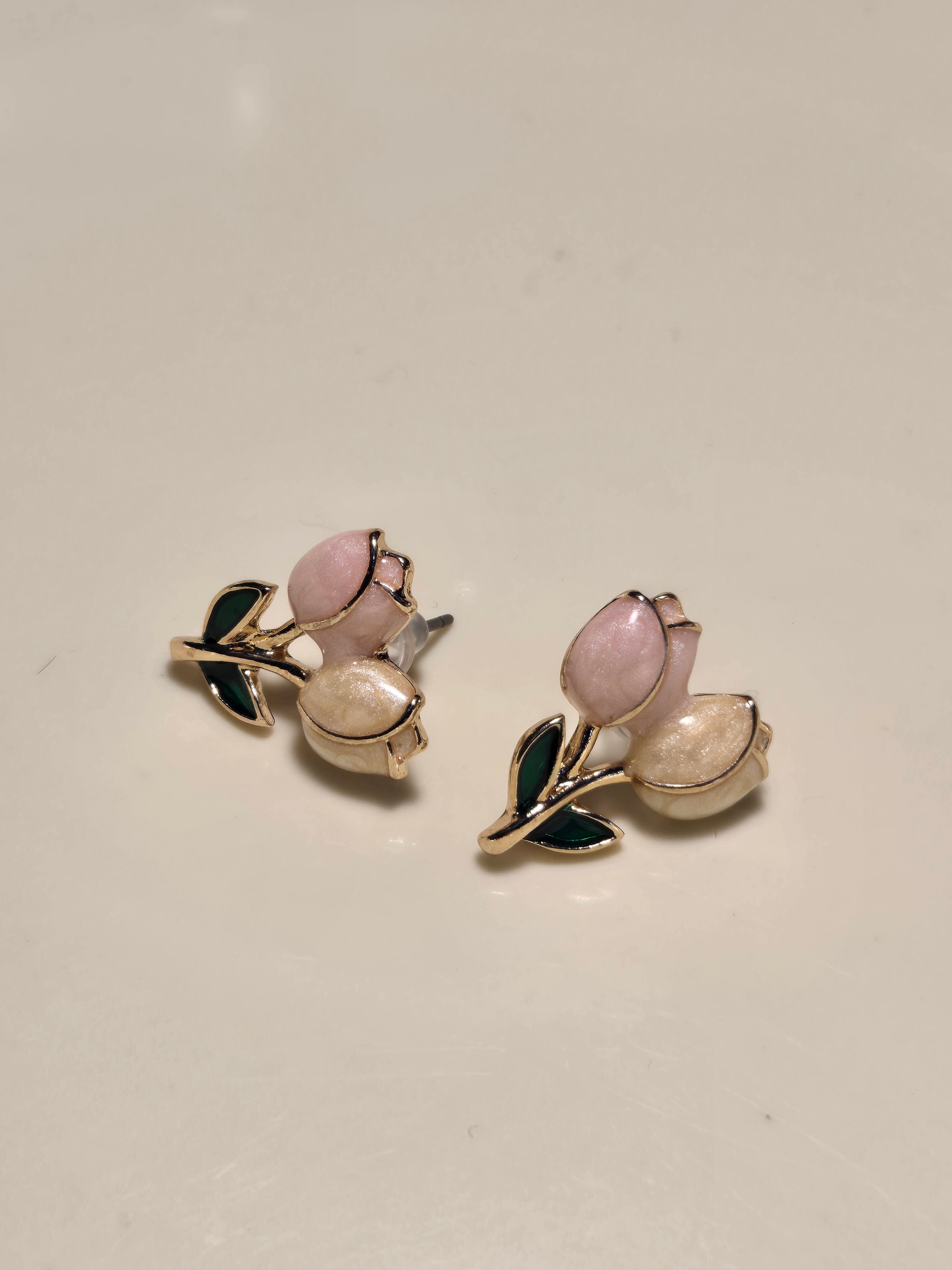 Tulip Earring Gold-Plated