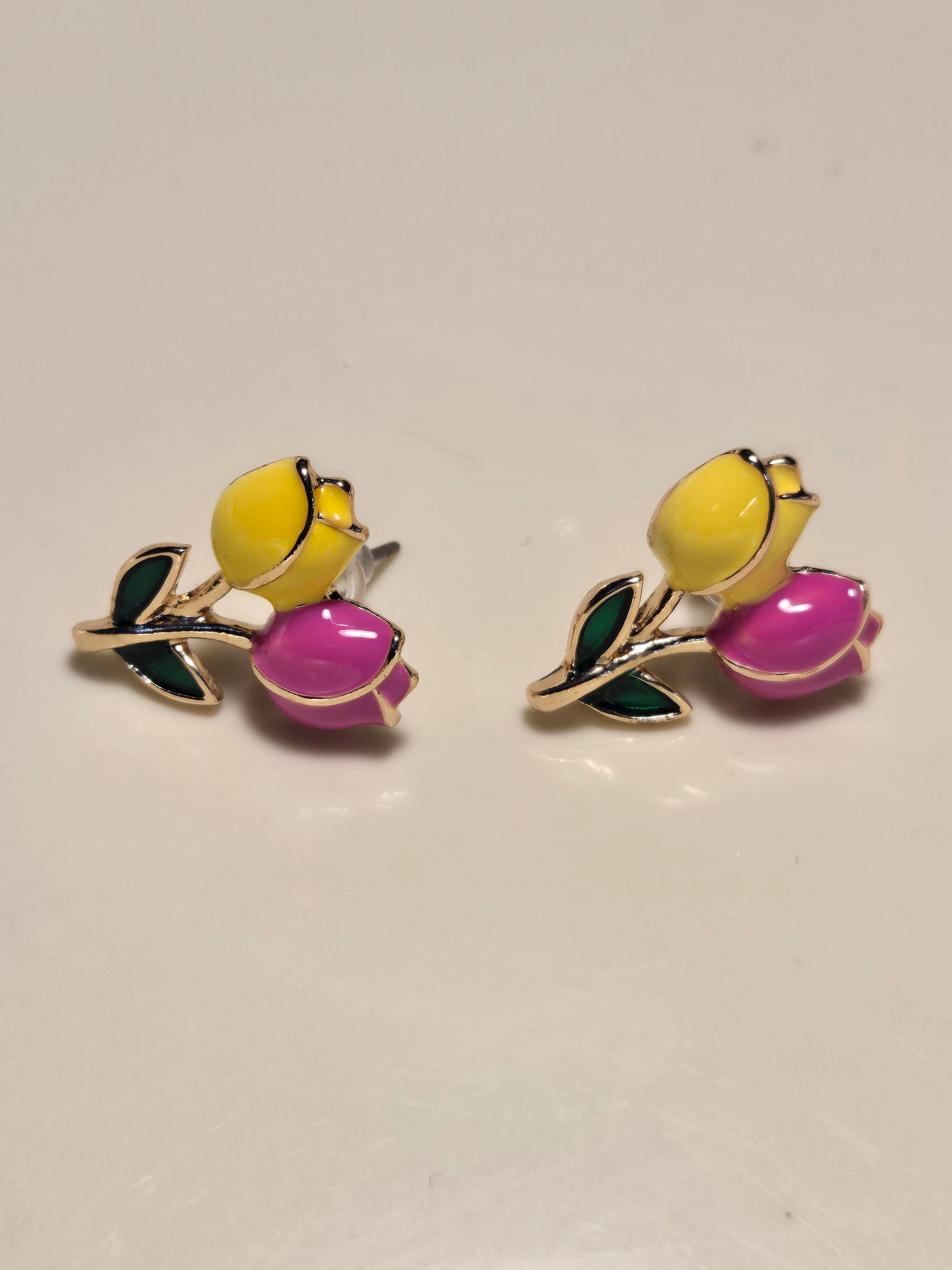 Tulip Earring Gold-Plated
