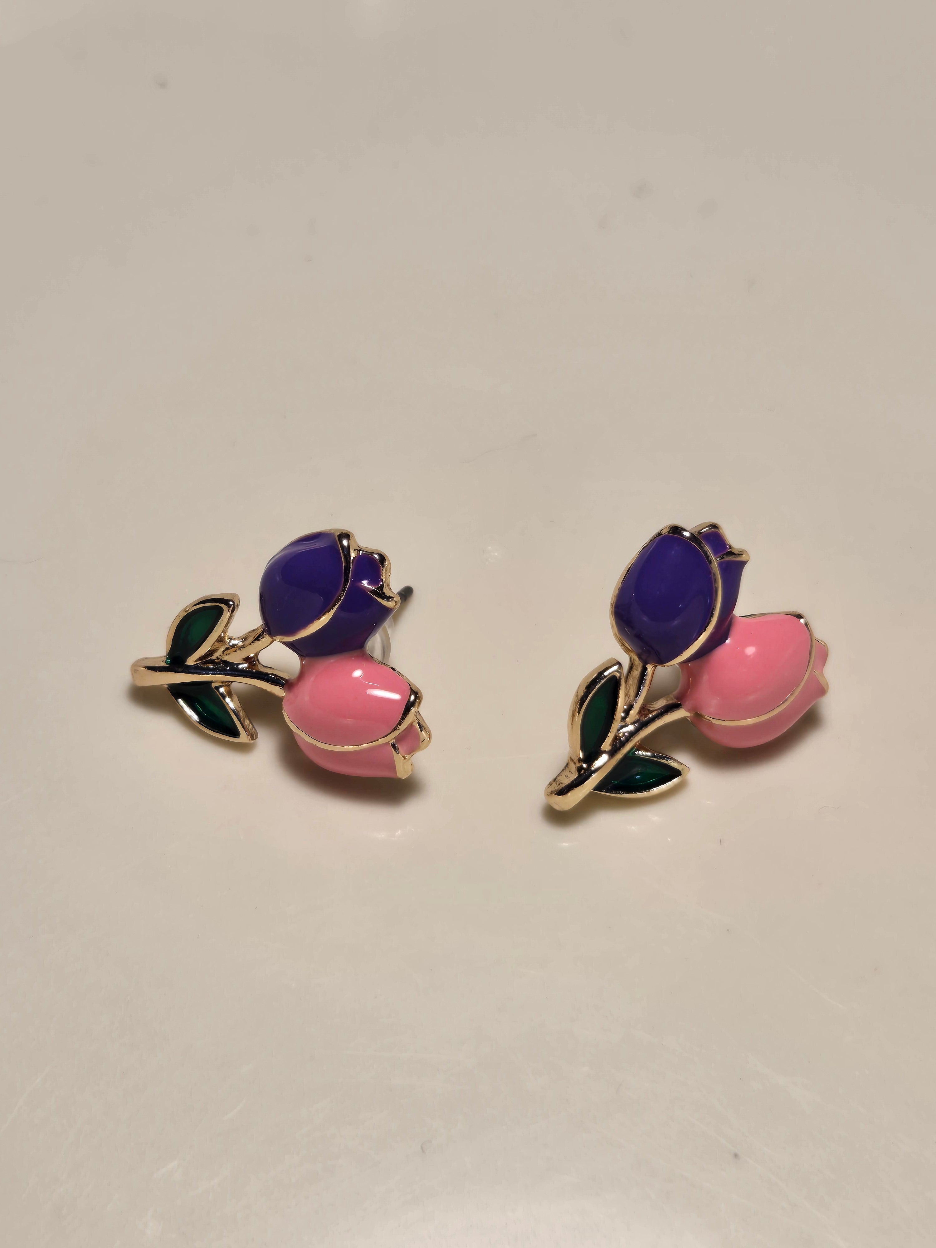 Tulip Earring Gold-Plated
