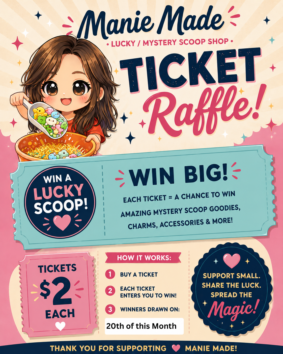 Mystery Scoop Raffle Ticket for Small Scoop