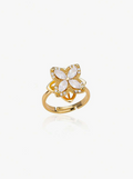 Rotating 4-Leaf Clover Ring